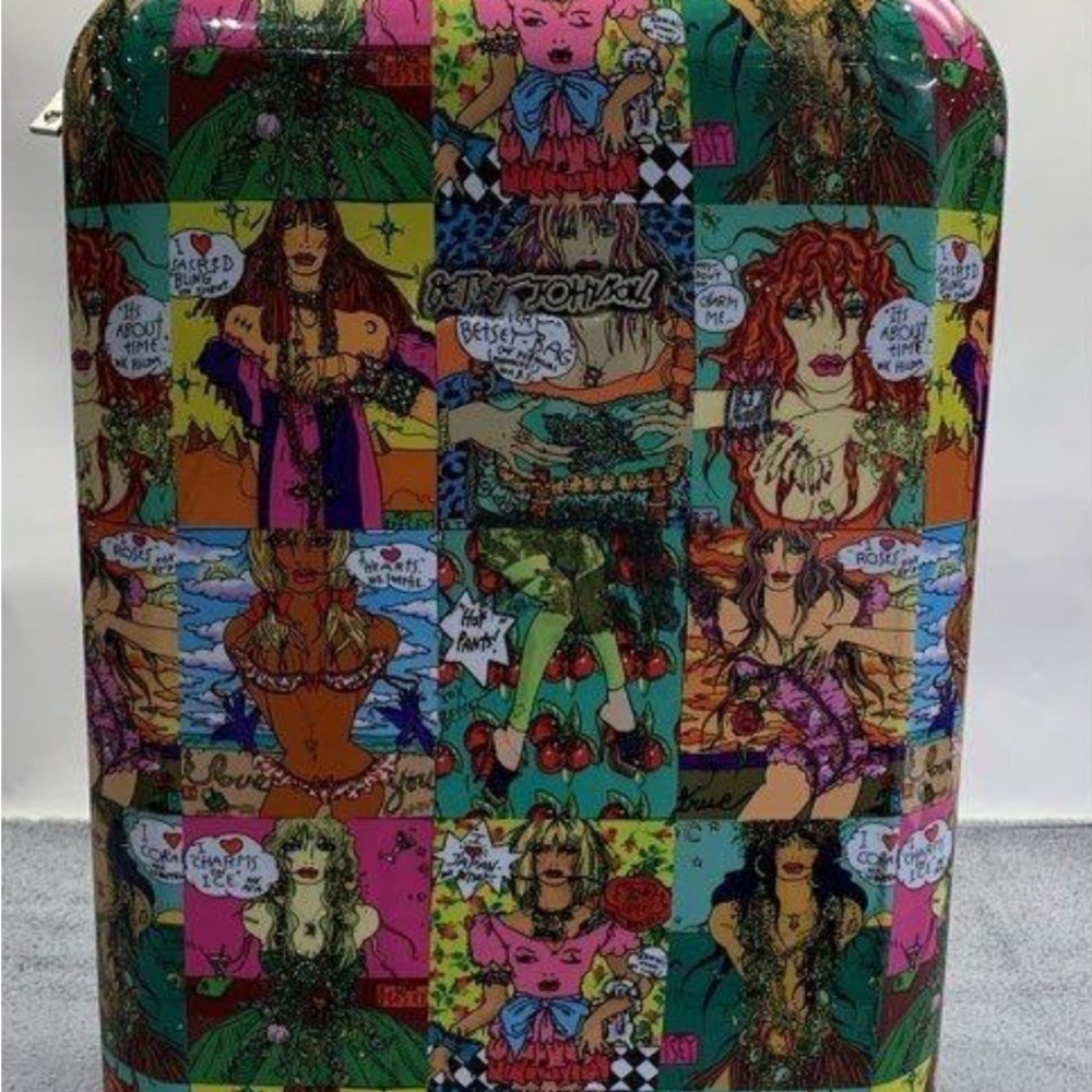 Betsey Johnson Red and Pink Travel Bag